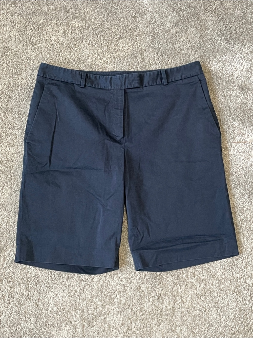 EC Brooks Brothers 346 Cotton Bermuda Shorts - Navy - Size 14